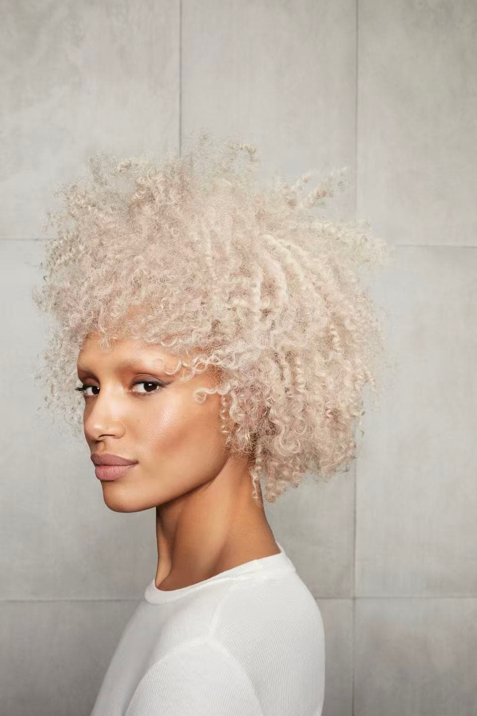 Keune colour campaign, curly blonde