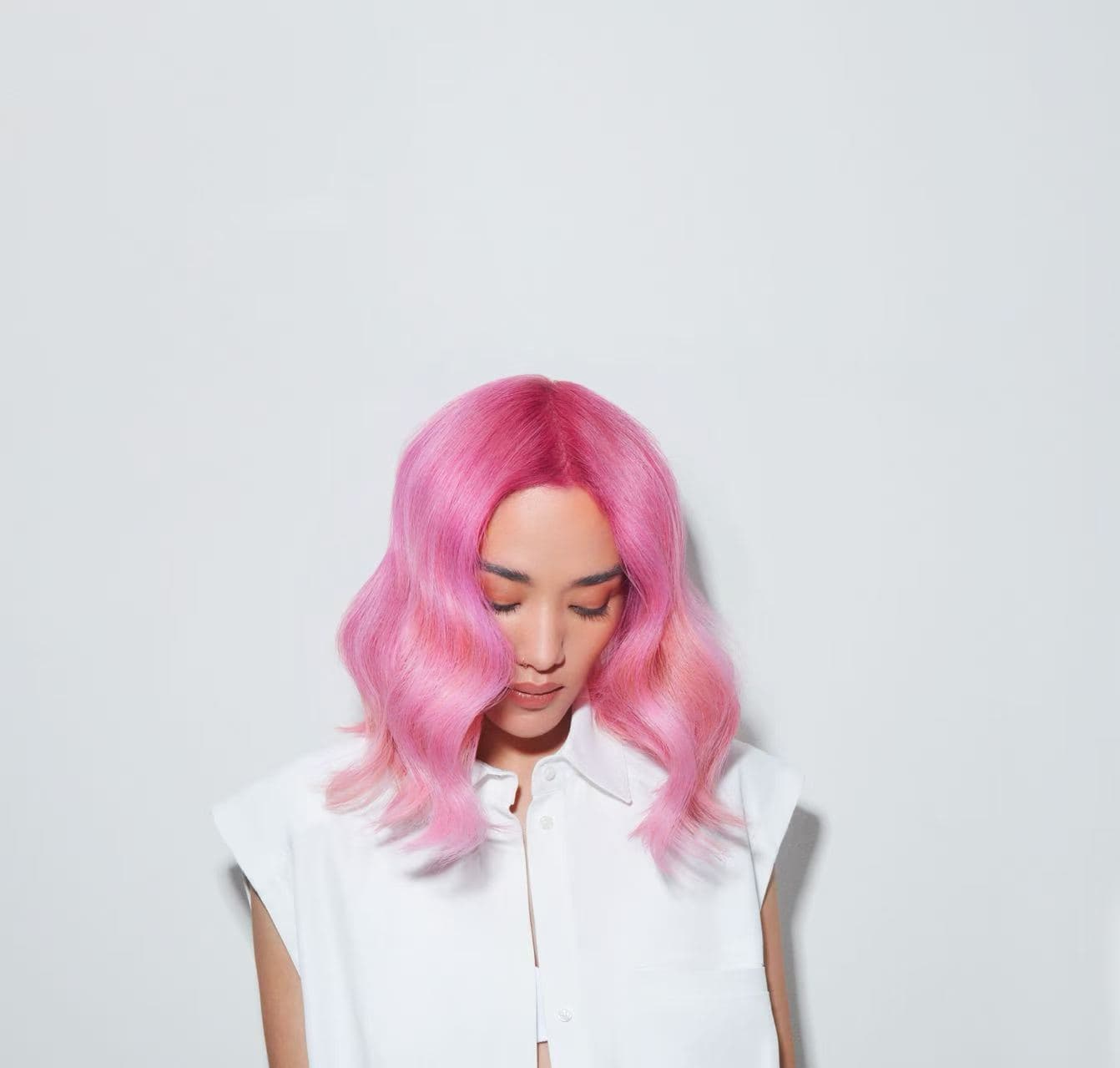 Keune colour campaign, pink hair