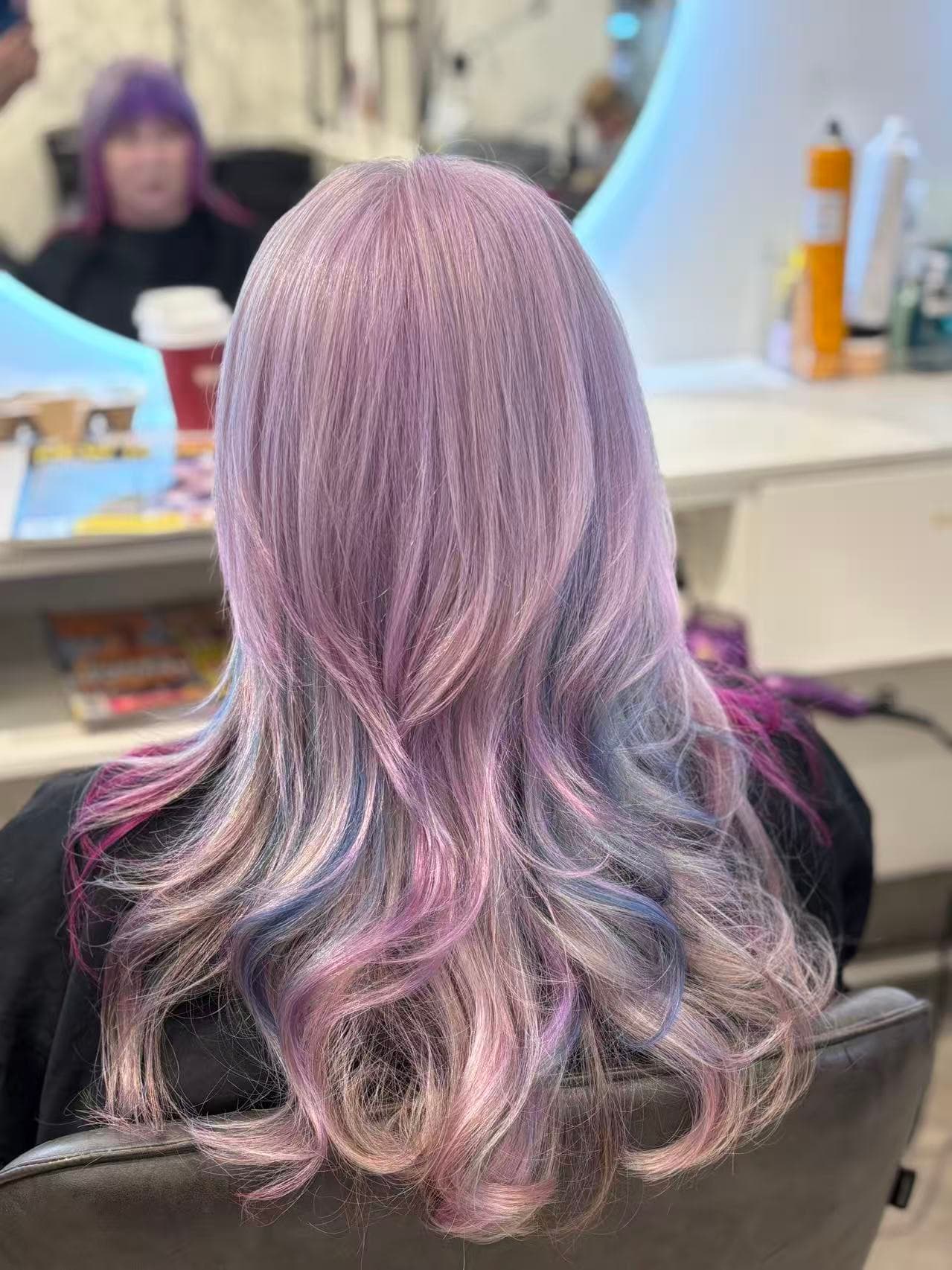 Creative pastel lilac colour by Didi at Hair Talks Rouse Hill