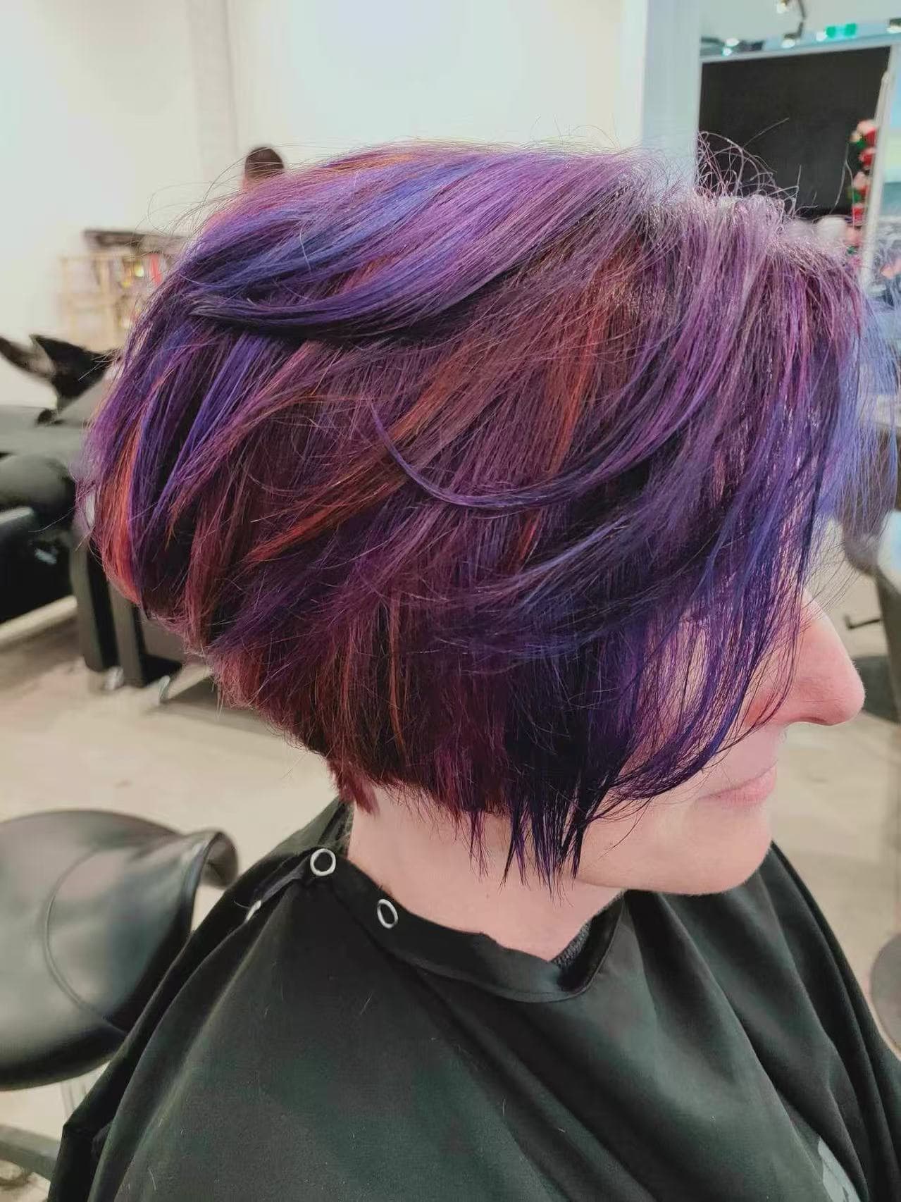 Short textured creative haircut at Hair Talks Rouse Hill