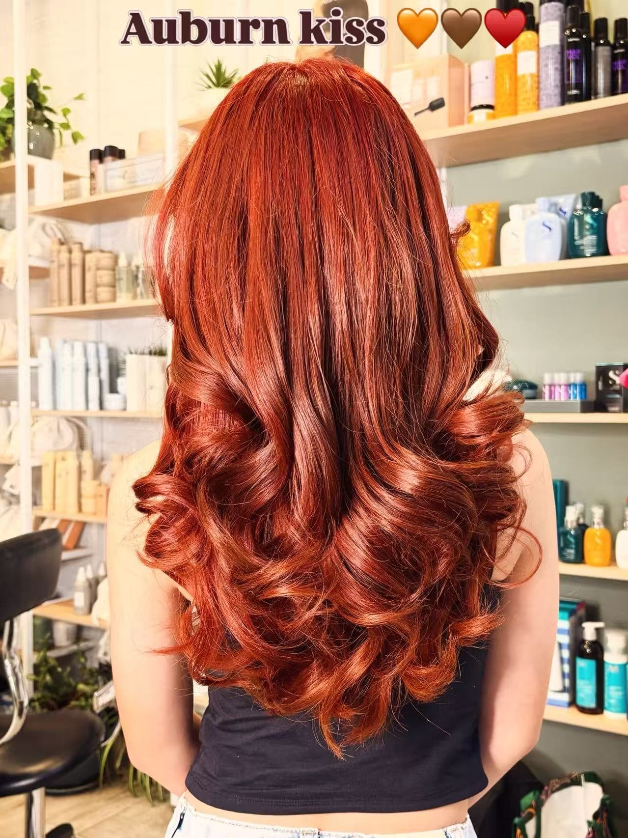 Vibrant copper red colour transformation by Didi at Hair Talks Rouse Hill