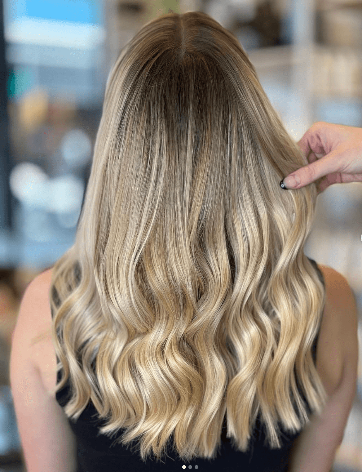 Dimensional blonde balayage colour work at Hair Talks Rouse Hill