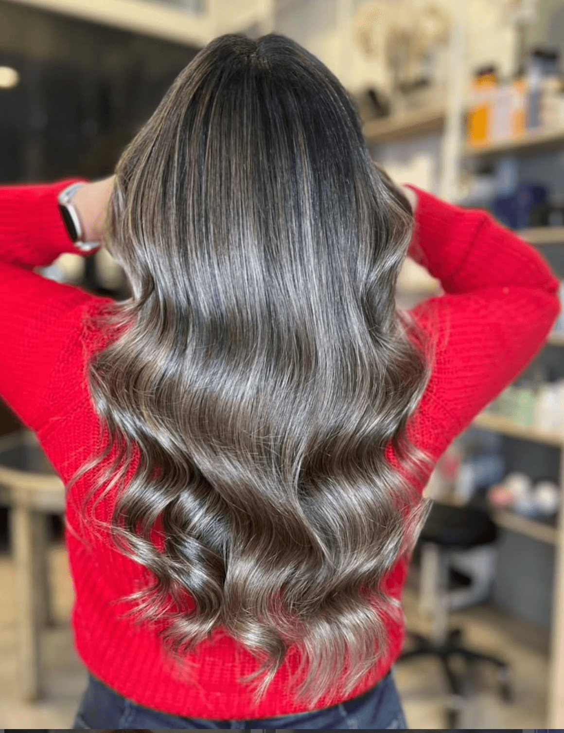 Glossy brunette colour by Jonathan at Hair Talks Rouse Hill